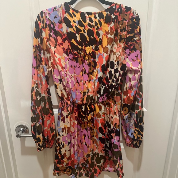 Tyche Colorful Abstract Pattern Dress - Picture 3 of 3